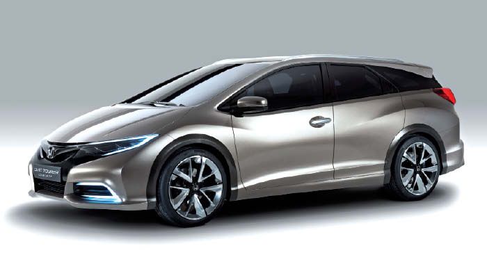 Το Honda Civic αποκτά την ακόμη πιο πρακτική στέισον έκδοση, η οποία διατηρεί τις ίδια δυναμικές γραμμές με το 5θυρο μοντέλο.